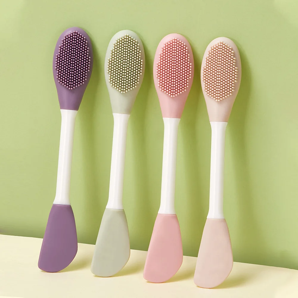 Double-Head Silicone Facial Mask & Massage Brush - Image 5