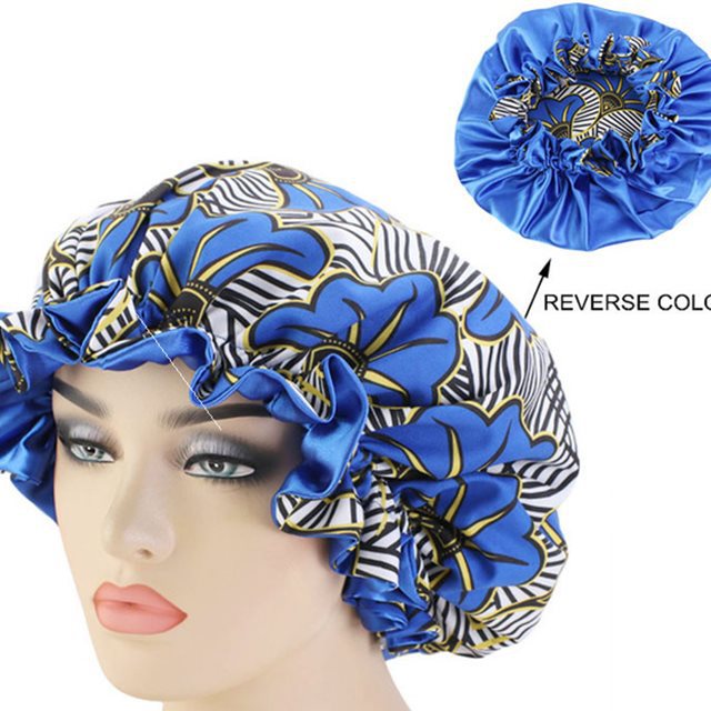 African Print Sleep Bonnet - Image 7