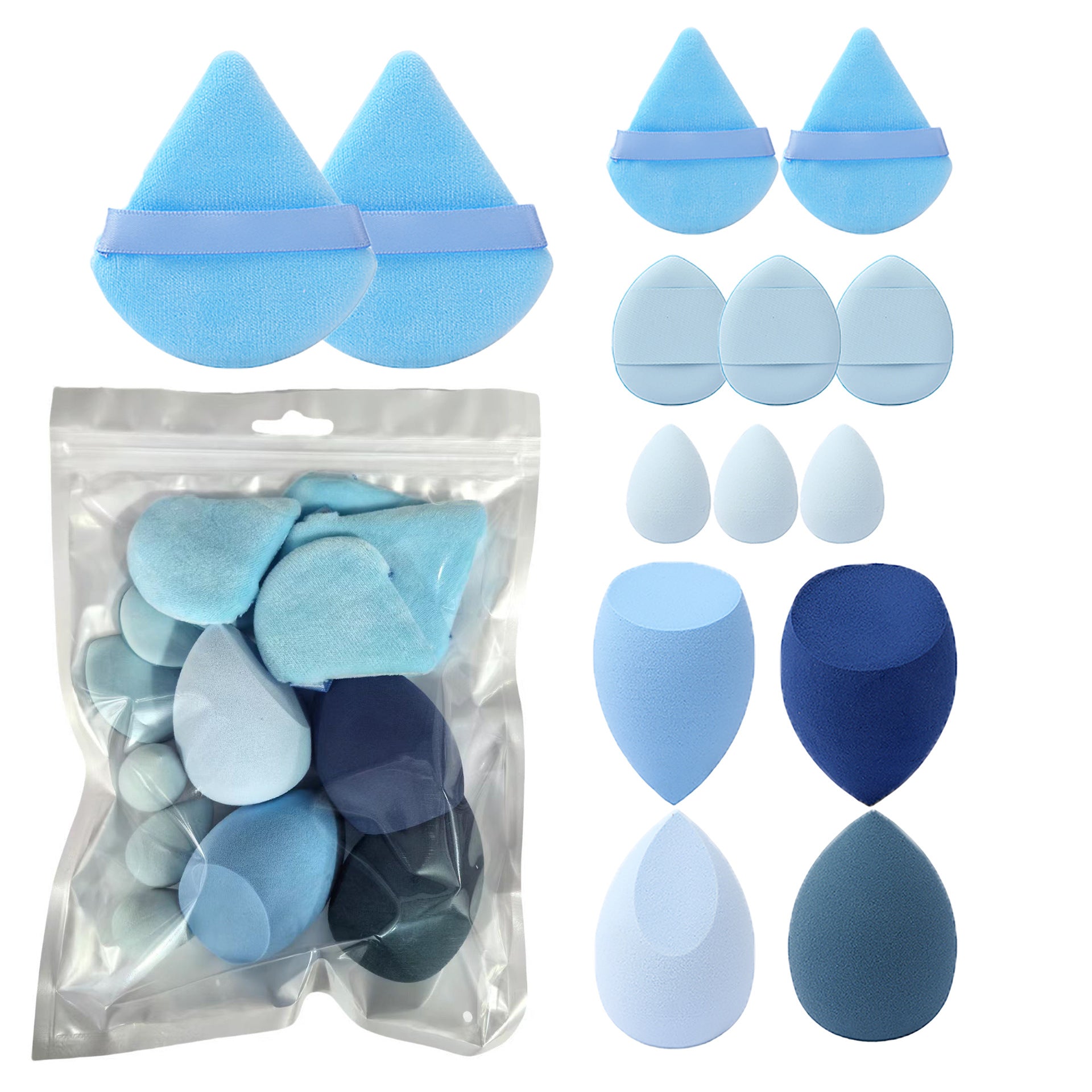 Fan-Shape Makeup Sponge Set - Image 11