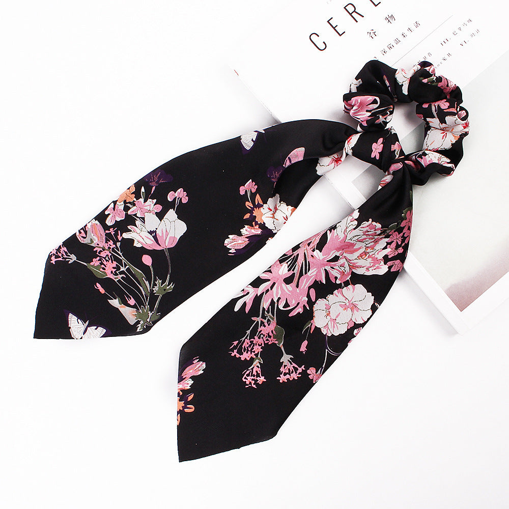 Soft Satin Ribbon Hair Scrunchie Set