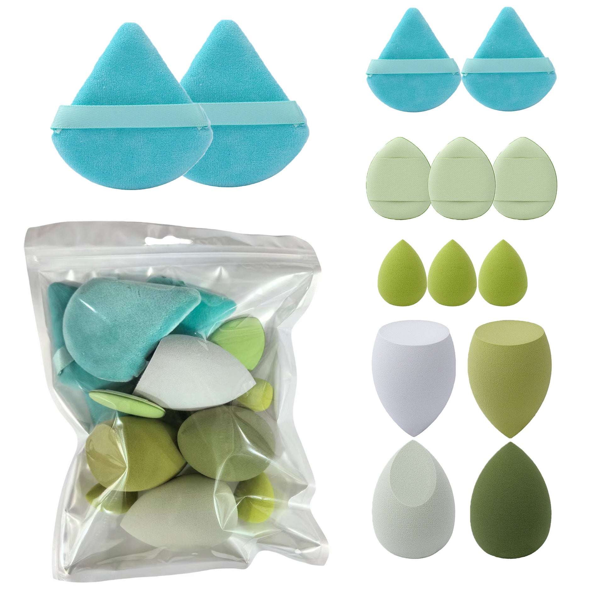 Fan-Shape Makeup Sponge Set - Image 9