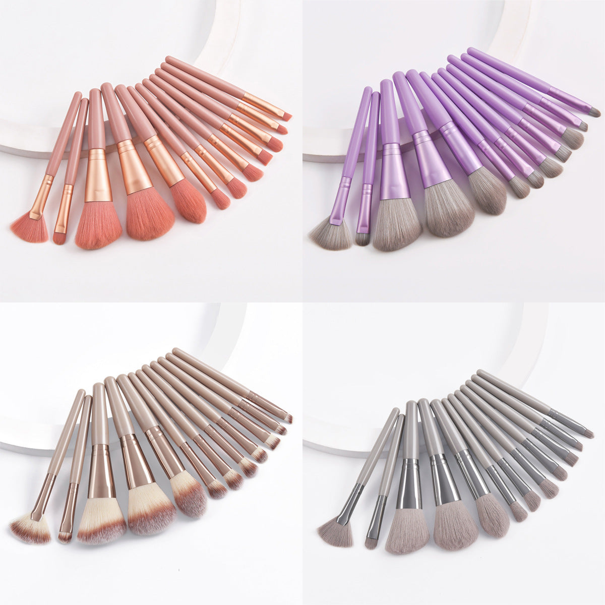 12- Portable Makeup Brush Set