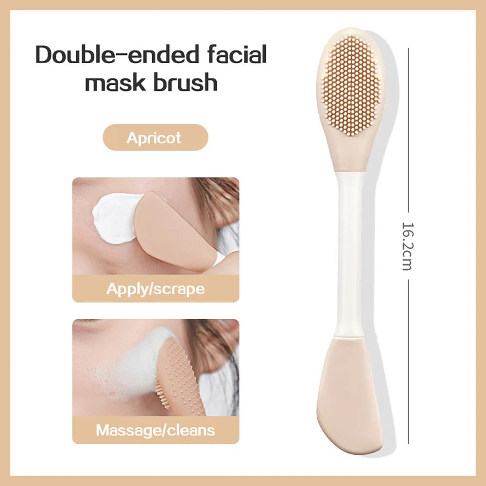 Double-Head Silicone Facial Mask & Massage Brush - Image 4