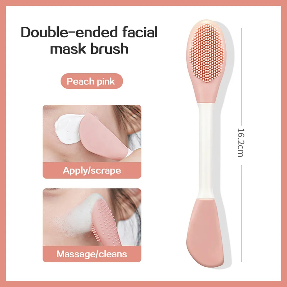 Double-Head Silicone Facial Mask & Massage Brush - Image 2